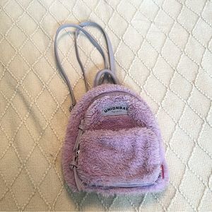 UNIONBAY Lavender Faux Fur Mini Backpack